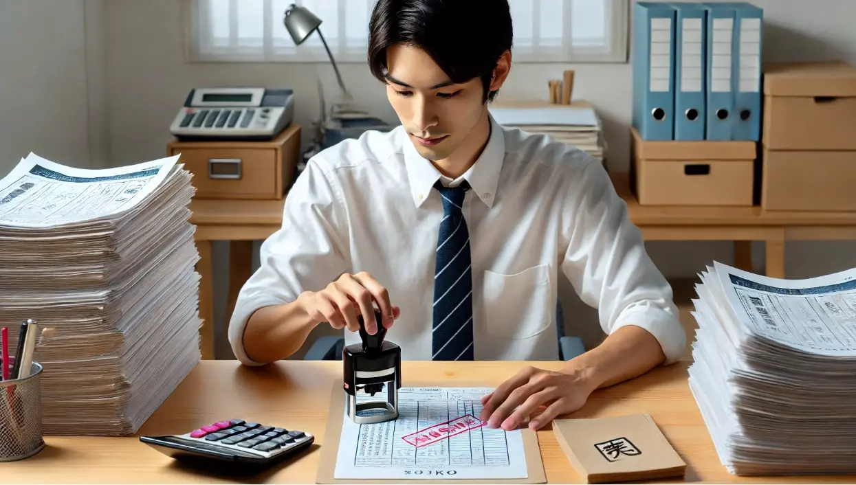 税務申告書での日付印の扱いは？