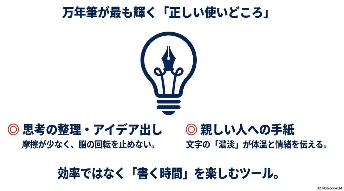 万年筆が最も輝く正しい使いどころ(思考の整理・手紙)