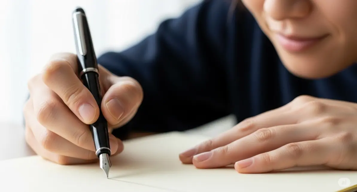疲れにくく美しい文字が書ける持ち方は?