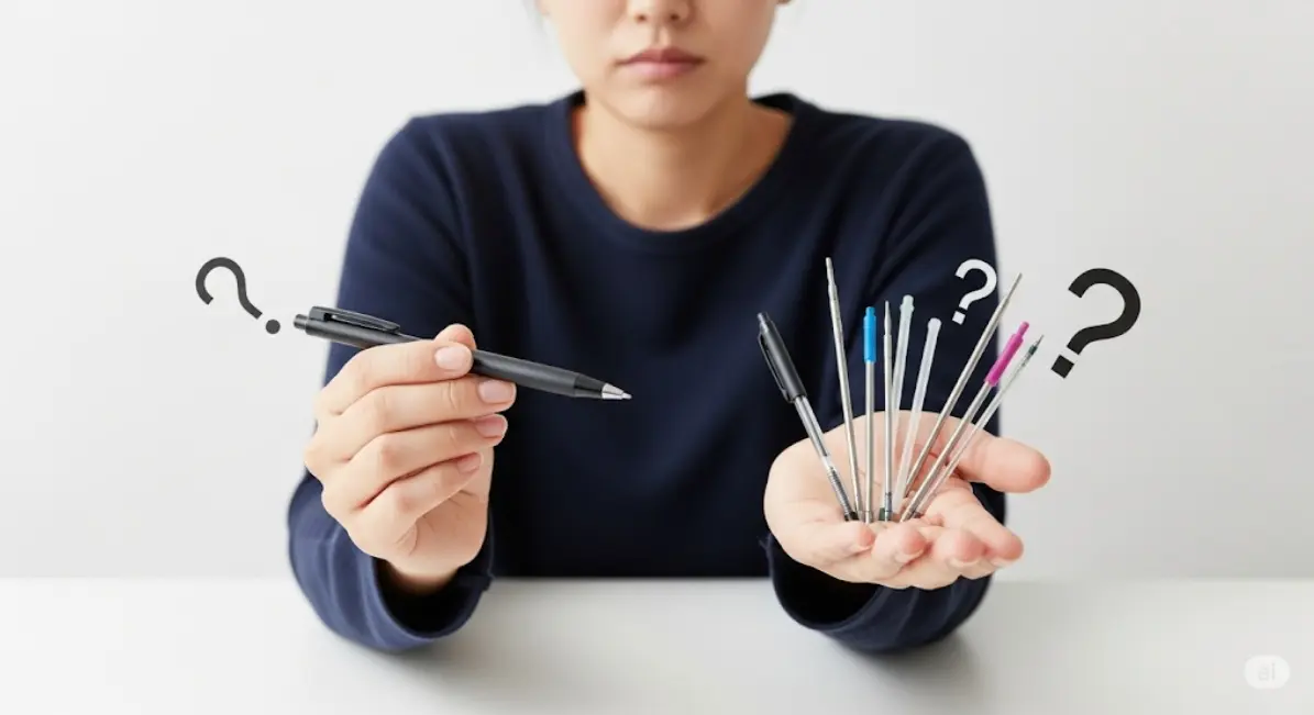 パイロット製のボールペンの替え芯はどれでも使える?
