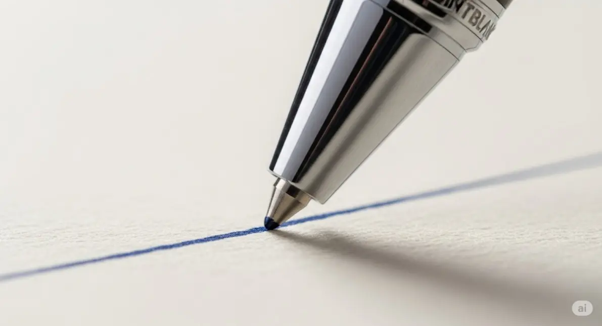 モンブランのボールペンは「書きにくい」は本当?