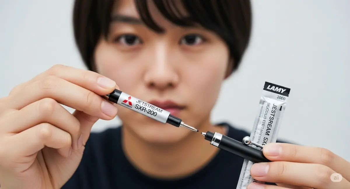 ラミー2000の4色ボールペンにジェットストリームの芯は使える？
