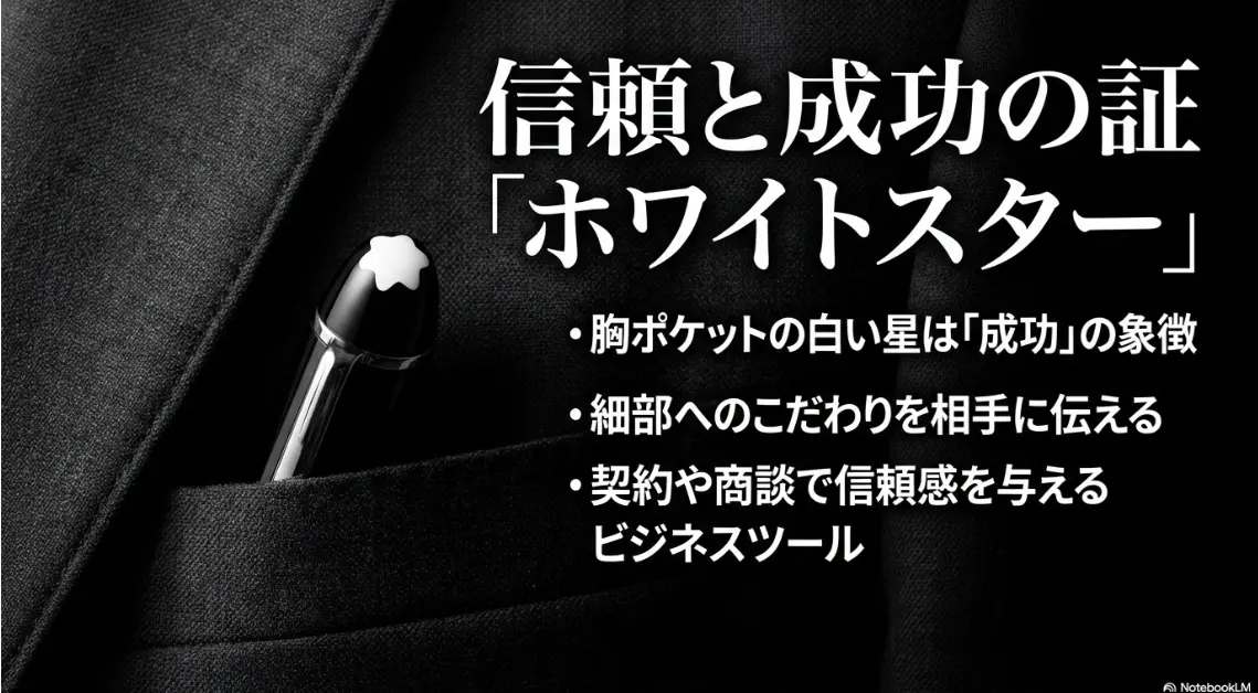 モンブランのホワイトスターが象徴する信頼と成功の証