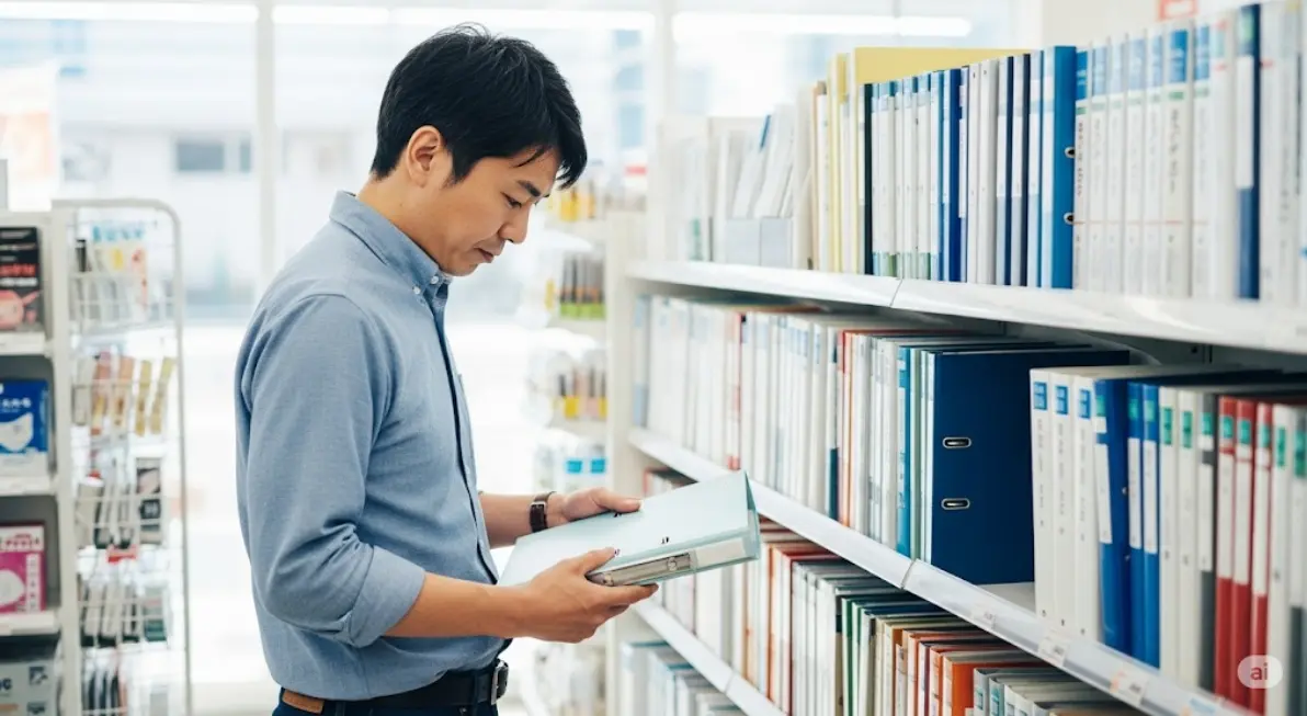 コンビニにあるバインダーの種類とサイズは?