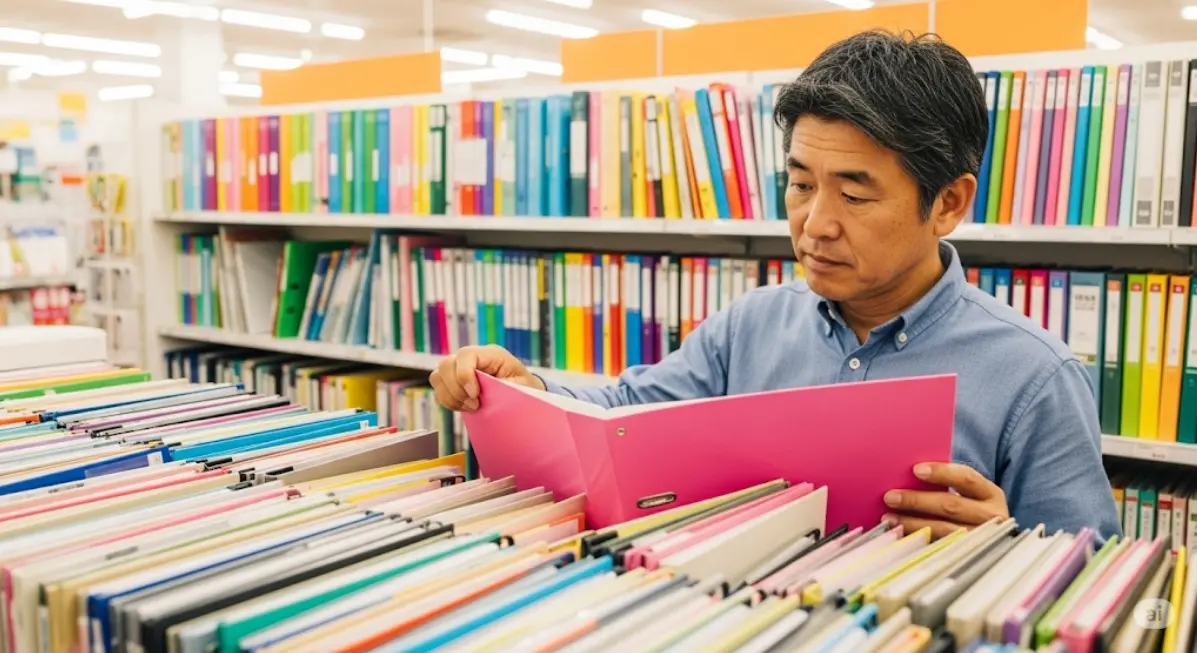 コンビニ以外に100均にもバインダーが売ってる場所が