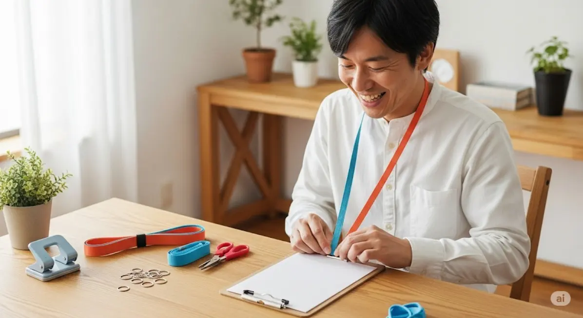 100均アイテムでできる?首から下げるバインダーの代用アイデア
