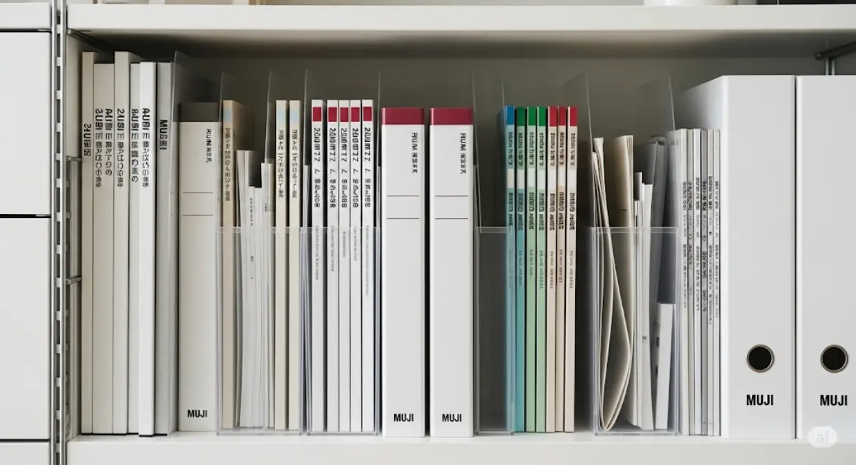 無印の書類ファイルは整理に最適