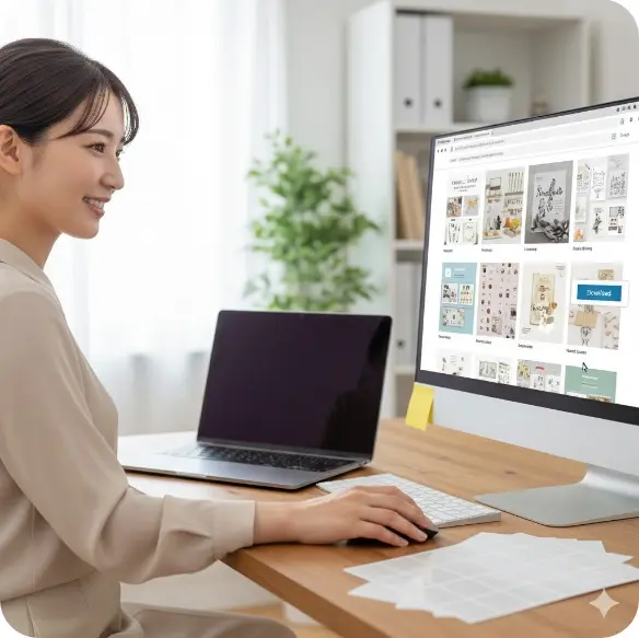 おしゃれな無料テンプレートをダウンロードして使う