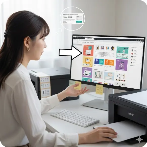 ラベル屋さんや合わせ名人のWeb版を活用する