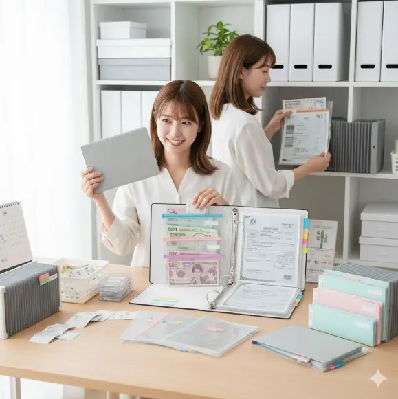 領収書ファイルはセリアが人気