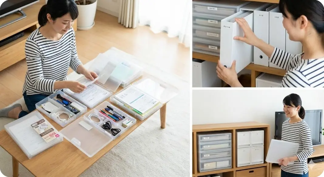 100均の書類ケース徹底活用！ダイソー・セリアで叶える最強収納術