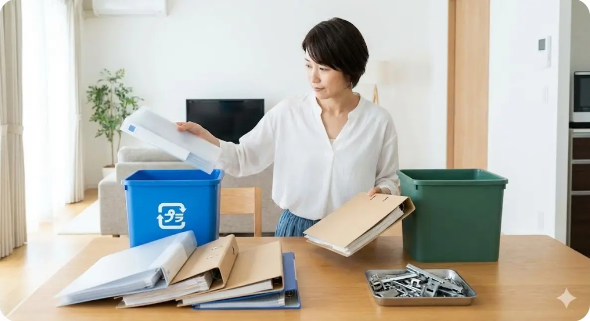 バインダーの捨て方と分別は？資源とゴミの境界線