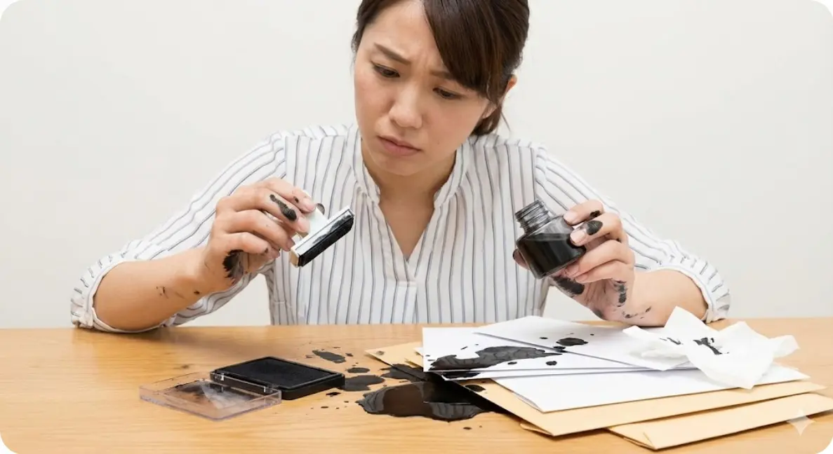 100均の個人情報保護スタンプのインク補充は危険？
