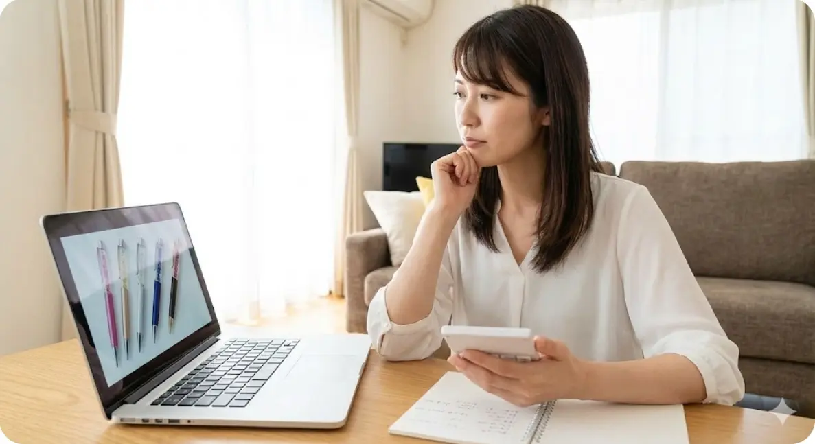 3000円前後の価格帯でスワロフスキーのボールペンを探す予算の目安は？