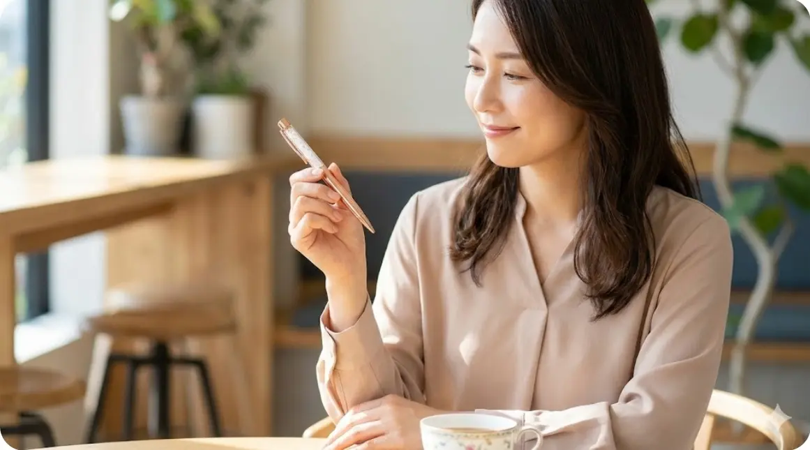 スワロフスキーの上品なピンクゴールドのボールペンが女性に選ばれる理由は？